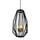 Narrow Angular Cage 5 Light Pendant Oiled Bronze - Gamba2