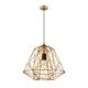 Marte Iron Cage Pendant Matt Gold / Black - MARTE2