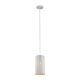 Embossed Oblong Pendant White - Modello1