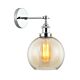 Interior 200mm Glass Adjustable Wall Light Chrome / Amber - PESINI6W