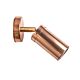 Poseidon 240V GU10 Single Adjustable Wall Pillar Light Solid Copper - PG1ACEC