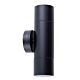 Poseidon 240V GU10 Up & Down Wall Pillar Light Black - PGUDBL