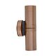 Poseidon 240V GU10 Up & Down Wall Pillar Light Aged Copper - PGUDCECA