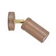 Poseidon 240V GU10 Single Adjustable Wall Pillar Light Aged Copper - PG1ACECA