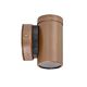 Poseidon 240V GU10 Fixed Wall Pillar Light Aged Copper - PG1FCECA