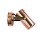 Single Adjustable 12V / 24V Wall Pillar Light Solid Copper - SM1ACEC