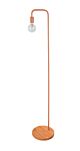 Modern Floor Lamp Copper & Blonde Wood - Slim-F1C