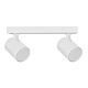 Spot 240V GU10 Double Adjustable Ceiling Spotlight Bar Matt White - SPOT-BAR2W