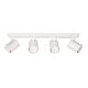 Spot 240V GU10 Quad Adjustable Ceiling Spotlight Bar Matt White - SPOT-BAR4W