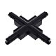 Track Single Circuit 3 Wire Cross-Piece Connector Black - TRK1BLCON5