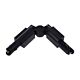 Track Single Circuit 3 Wire Elbow Right Connector Black - TRK1BLCON6R