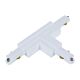 Track Single Circuit 3 Wire T-Piece Left Connector White - TRK1WHCON4L1