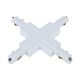 Track Single Circuit 3 Wire Cross-Piece Connector White - TRK1WHCON5