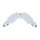 Track Single Circuit 3 Wire Elbow Right Connector White - TRK1WHCON6R