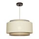 Bern 1 Light Pendant Large Beige - BERN1PLBGE