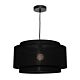 Bern 1 Light Pendant Large Black - BERN1PLBLK