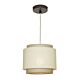 Bern 1 Light Pendant Small Beige - BERN1PSBGE