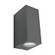 Brugge 2 Light Exterior Wall Light Charcoal - BRUG2ECHA