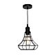 Cage 1 Light Pendant Small Black - CAGE1PSML