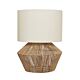 Cassie 1 Light Table Lamp Natural Thread / Off White - CASS1TLNAT