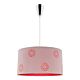 Fabian 1 Light DIY Pendant Silver Red - FAB1PSLRE