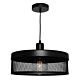 Galahad 1 Light Pendant Large Black - GALA1PLGE