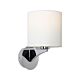 Kirsten 1 Light Wall Light Chrome / White - KIRST1WCH