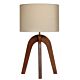 Noah 1 Light Table Lamp Walnut / Fawn - NOAH1TL