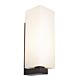 Ramon 1 Light Wall Light Black / Opal - RAMO1WBLK