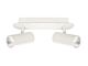 Urban 2 Light Dimmable 10 Watt LED Rail White / Cool White - URB2RWHT