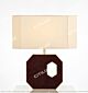 Modern Light Luxury Deep Purple Red Leather Table Lamp Citilux - NU145-1897