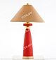 Classic Hat Red Leather Table Lamp Citilux - NU145-1843