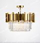 Stainless Steel Titanium Gold & Crystal Non-Standard Arrangement Small Ceiling Lamp Citilux - NU145-1701