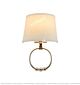 White Shade Gold Plate Wall Light Citilux - NU145-1351