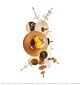 Metal Glass Disc Combination Wall Light Amber Citilux - NU145-1188