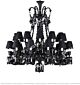 Black Classic Baccarat Crystal Double Chandelier Citilux - NU145-2355