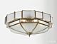 Busby Traditional Brass Made Flush Mount Ceiling Light Elegant Range Citilux - NU111-1207