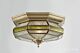 Campsie Traditional Brass Made Flush Mount Ceiling Light Elegant Range Citilux - NU111-1197