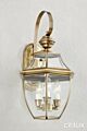 Denham Court Traditional Outdoor Brass Wall Light Elegant Range Citilux - NU111-1295