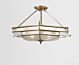 Dolans Bay Classic Brass Made Semi Flush Mount Ceiling Light Elegant Range Citilux - NU111-1149