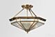 Emerton Classic Brass Made Semi Flush Mount Ceiling Light Elegant Range Citilux - NU111-1133