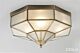 Hebersham Traditional Brass Made Flush Mount Ceiling Light Elegant Range Citilux - NU111-1225