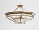 Marayong Classic Brass Made Semi Flush Mount Ceiling Light Elegant Range Citilux - NU111-1124