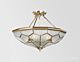 Mays Hill Classic Brass Made Semi Flush Mount Ceiling Light Elegant Range Citilux - NU111-1120