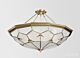 Melrose Park Classic Brass Made Semi Flush Mount Ceiling Light Elegant Range Citilux - NU111-1118