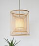 Naruto Organic Timber Square Pendant Light in Natural Colour Citilux - NU141-1006