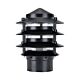 Three Tier Bollard Head Post Top Light Black - 10701