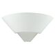 Belfiore Frosted Glass 240V E27 Raw Ceramic Wall Light - 11051