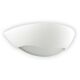 Belfiore Frosted Glass 240V E27 Raw Ceramic Wall Light - 11116