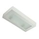 Belfiore Frosted Glass 30cm 240V E27 Raw Ceramic Wall Light - 11121